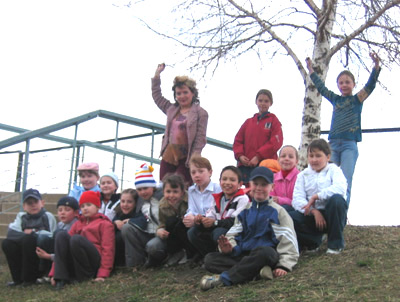Hello from Irkutsk! Here we are with our spring tree.