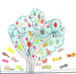 Jessica's fall tree drawing