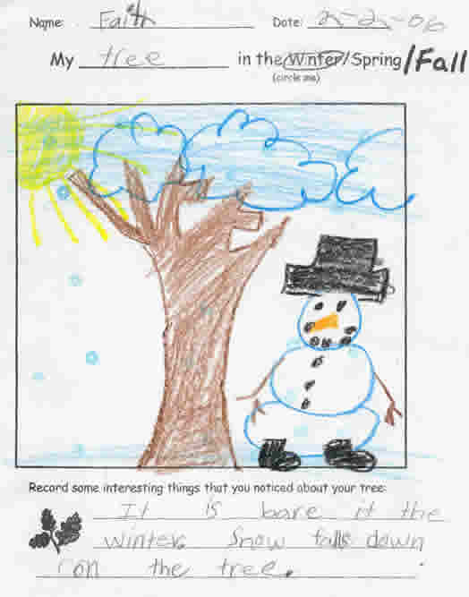 Faith's Winter Artwork