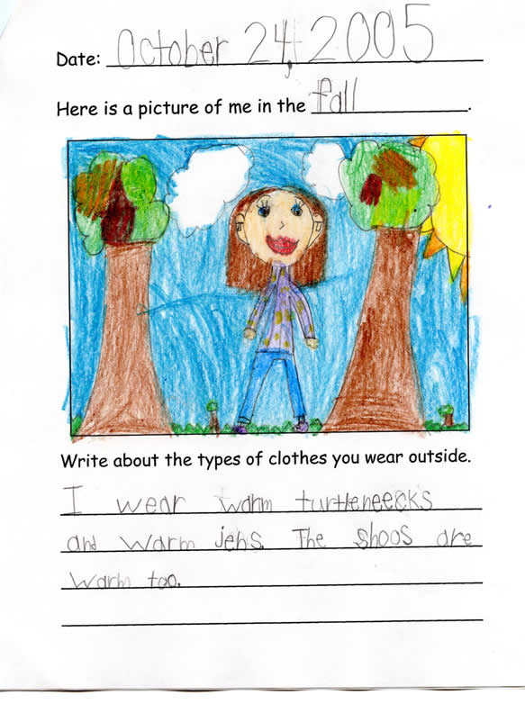 Kamryn's Fall Tree Drawing