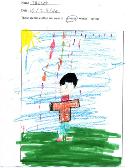 Tucker's Fall Clothing Drawing