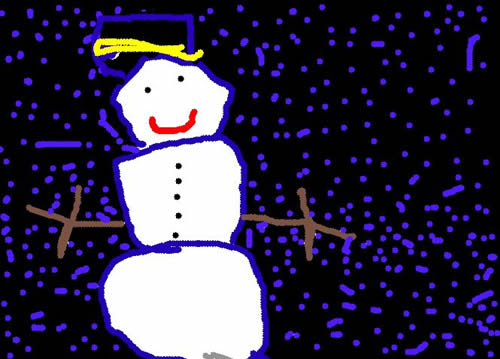 Mackenzie's winter artwork