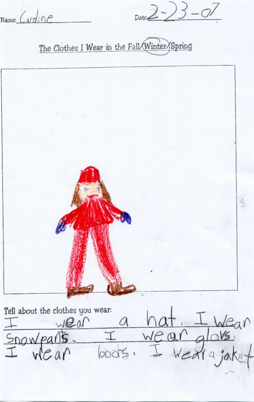 Caroline's Winter Artwork