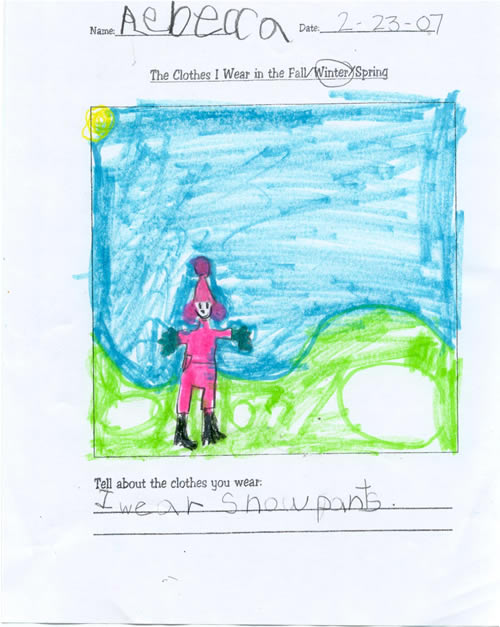 Rebecca's Winter Artwork