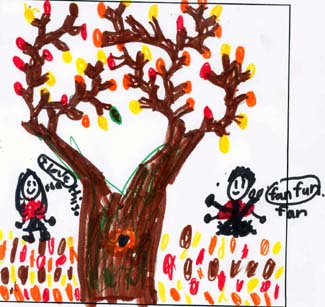 Emily's fall tree drawing