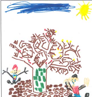 Joshua's fall tree drawing