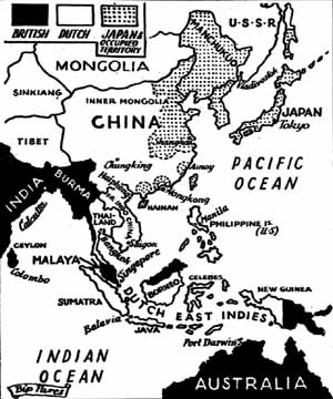 Map of Japanese Expansion