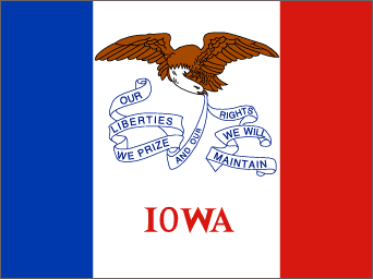 Iowa state flag
