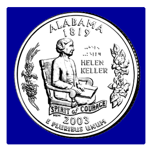 Alabama State Quarter Design